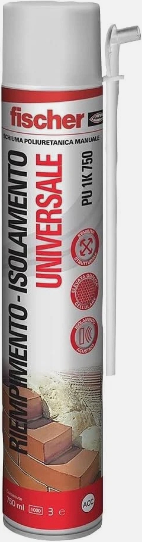 Image of product FISCHER POLYURETHANE FOAM 750 ML