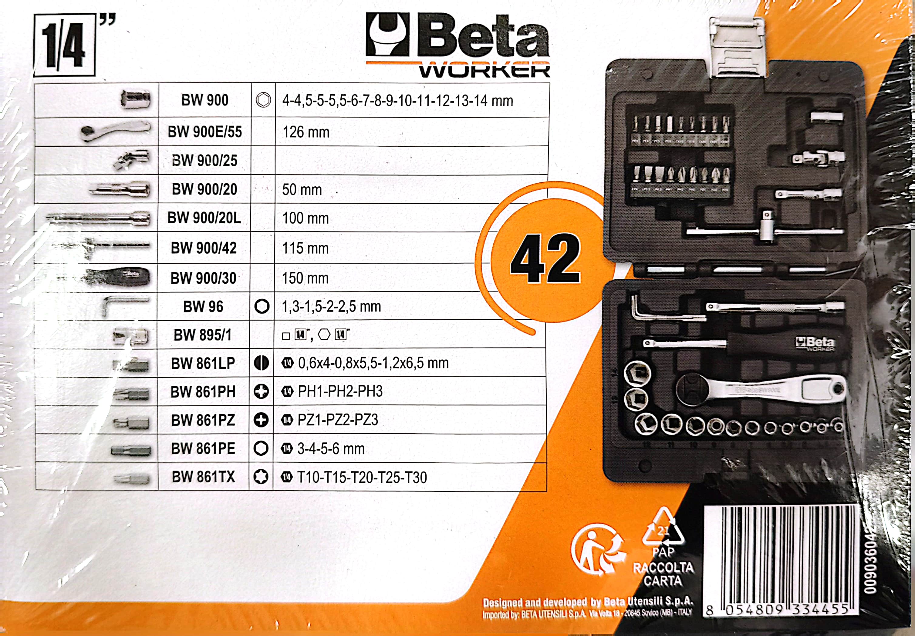 Image of product BETA TOOL CASE WITH 42 PIECES