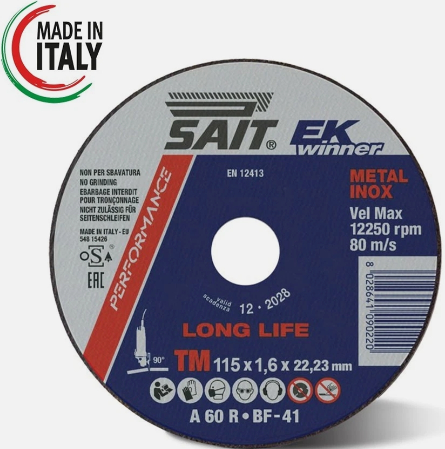 Image of product CUTTING DISC SAIT BOX OF 20 PIECES
