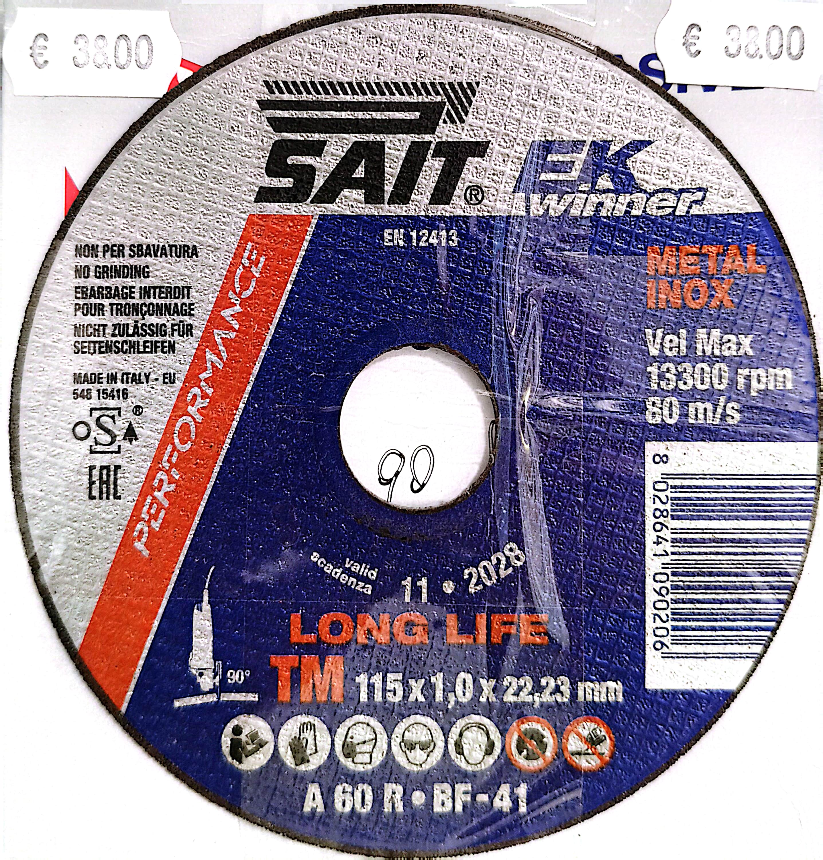 Image of product SAIT CUTTING DISC BOX OF 20 PIECES