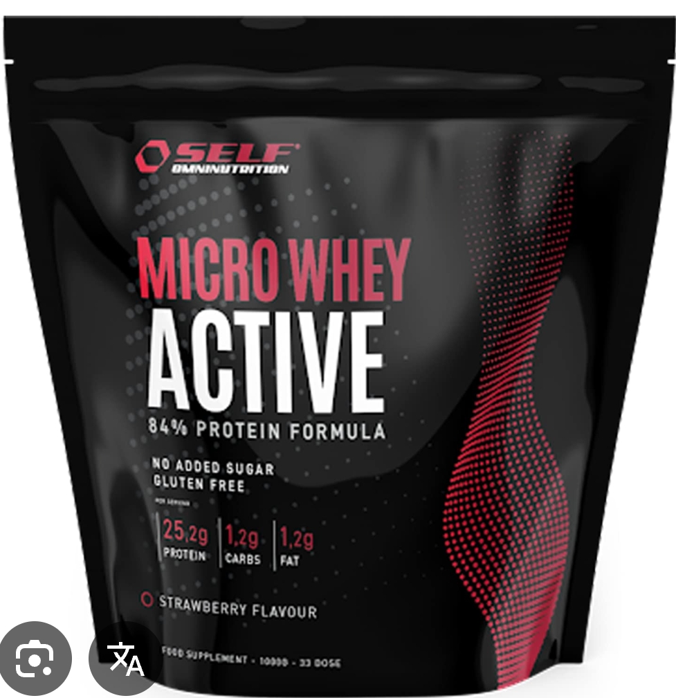 Image of product SELF MICRO WHEY ACTIVE STRAWBERRY 1 KG