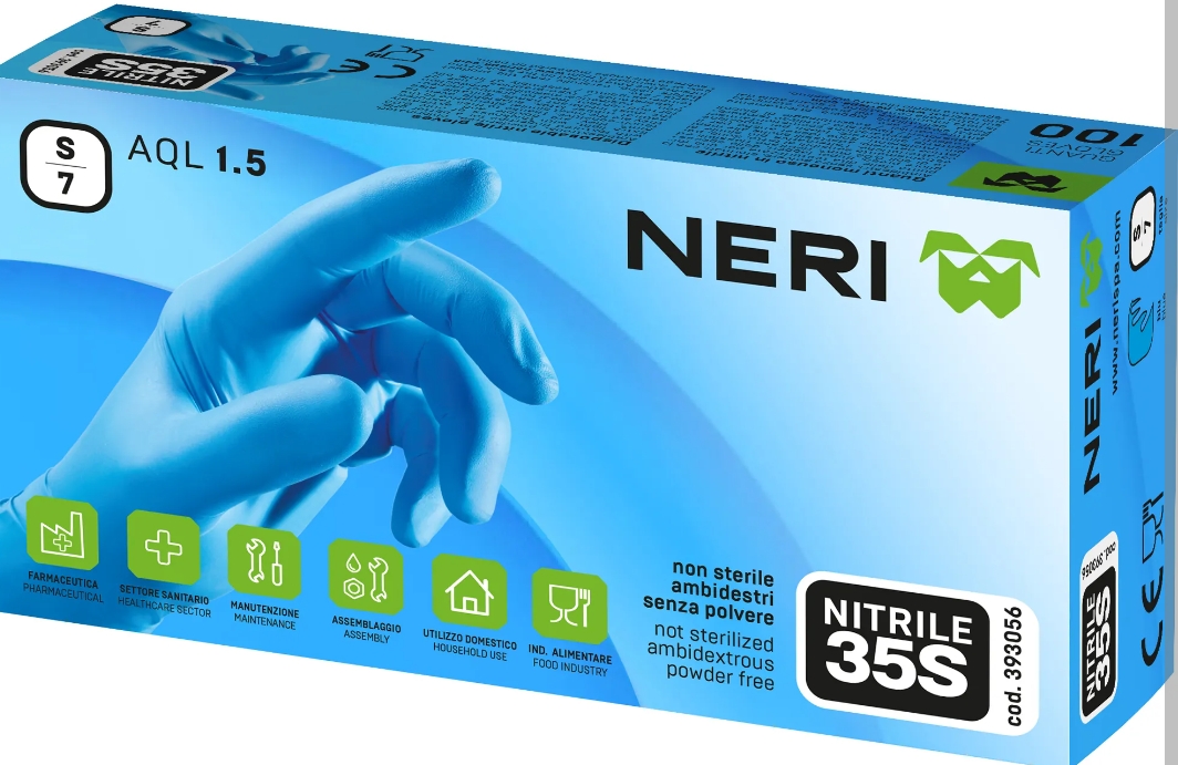 Image of product BLACK NITRILE GLOVES SIZE L/9 PC 50