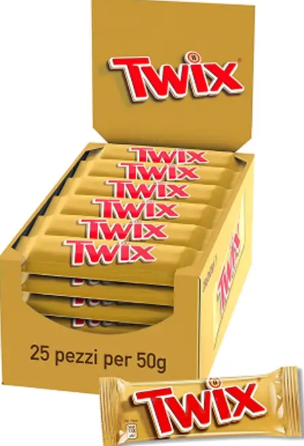 Image of product TWIX BOX WITH 25 PIECES