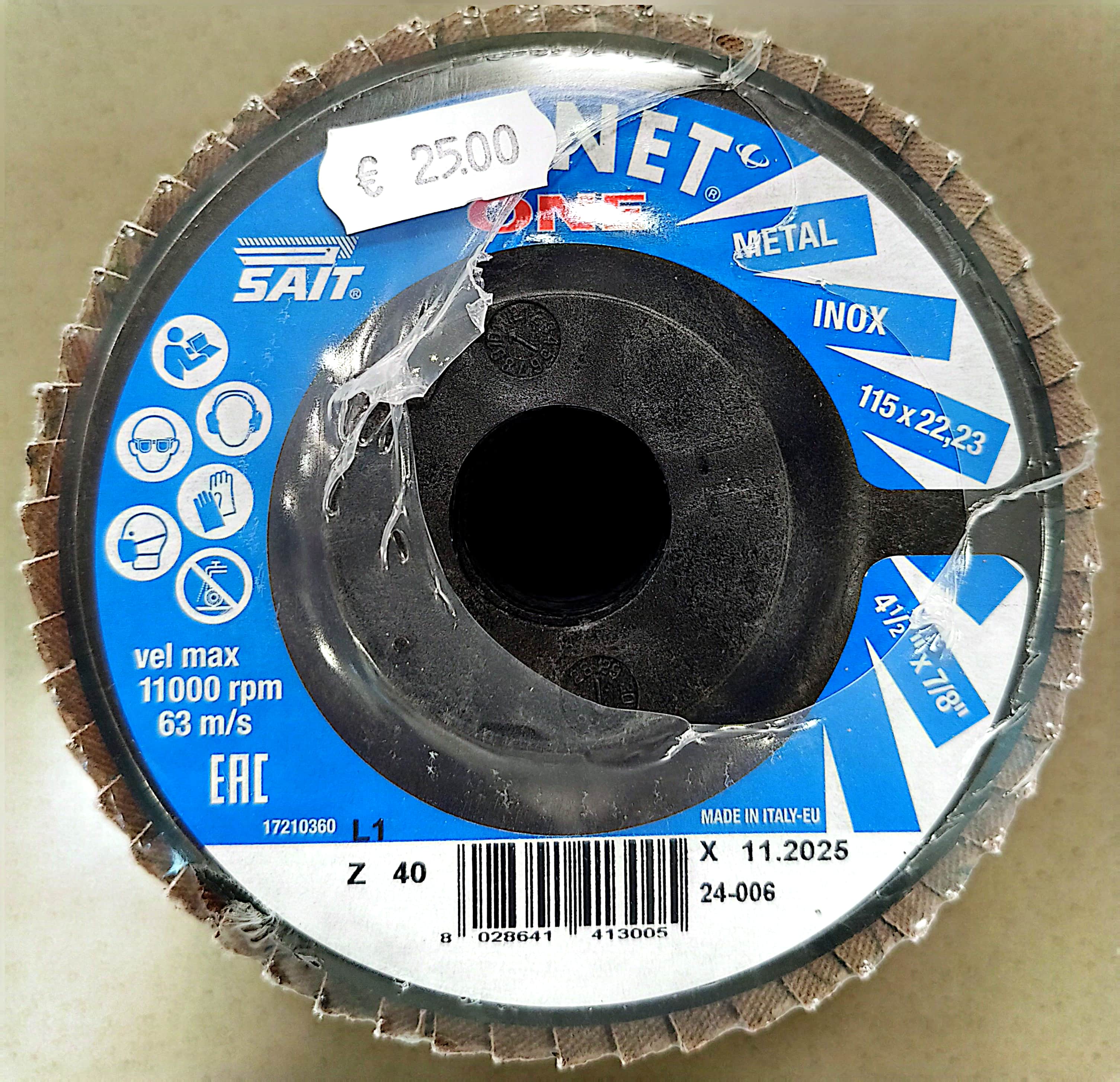 Image of product SAIT DISC FOR DEBURRING BOX OF 10 PIECES