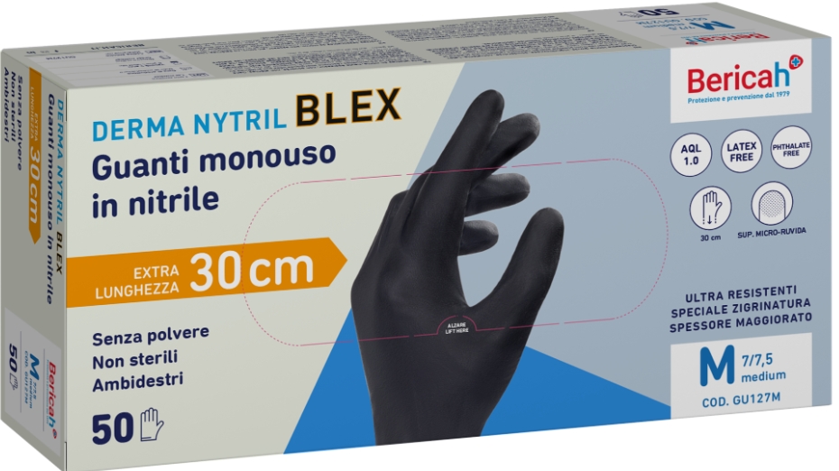Image of product NITRILE GLOVES SIZE L PC 50